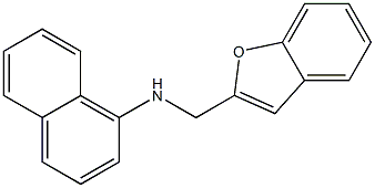 N-(1-benzofuran-2-ylmethyl)naphthalen-1-amine 구조식 이미지