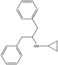 N-(1-benzyl-2-phenylethyl)-N-cyclopropylamine 구조식 이미지