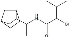 N-(1-bicyclo[2.2.1]hept-2-ylethyl)-2-bromo-3-methylbutanamide 구조식 이미지