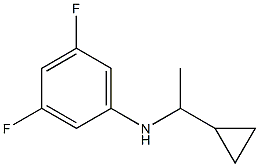 N-(1-cyclopropylethyl)-3,5-difluoroaniline 구조식 이미지