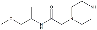 N-(1-methoxypropan-2-yl)-2-(piperazin-1-yl)acetamide 구조식 이미지