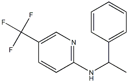 N-(1-phenylethyl)-5-(trifluoromethyl)pyridin-2-amine 구조식 이미지