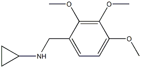 N-(2,3,4-trimethoxybenzyl)cyclopropanamine Structure