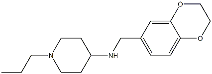 N-(2,3-dihydro-1,4-benzodioxin-6-ylmethyl)-1-propylpiperidin-4-amine Structure