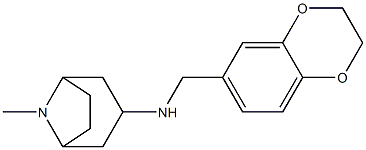 N-(2,3-dihydro-1,4-benzodioxin-6-ylmethyl)-8-methyl-8-azabicyclo[3.2.1]octan-3-amine Structure