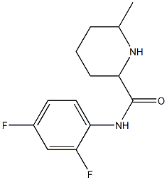 N-(2,4-difluorophenyl)-6-methylpiperidine-2-carboxamide Structure