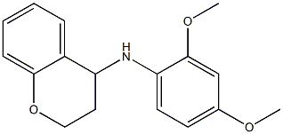 N-(2,4-dimethoxyphenyl)-3,4-dihydro-2H-1-benzopyran-4-amine 구조식 이미지