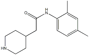 N-(2,4-dimethylphenyl)-2-piperidin-4-ylacetamide Structure