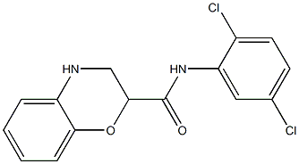 N-(2,5-dichlorophenyl)-3,4-dihydro-2H-1,4-benzoxazine-2-carboxamide 구조식 이미지