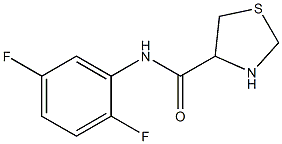 N-(2,5-difluorophenyl)-1,3-thiazolidine-4-carboxamide Structure