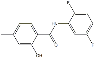 N-(2,5-difluorophenyl)-2-hydroxy-4-methylbenzamide Structure