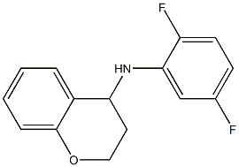 N-(2,5-difluorophenyl)-3,4-dihydro-2H-1-benzopyran-4-amine Structure