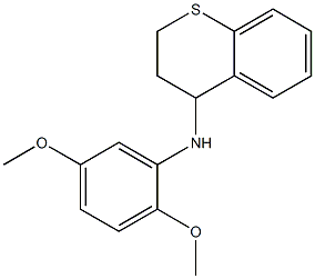 N-(2,5-dimethoxyphenyl)-3,4-dihydro-2H-1-benzothiopyran-4-amine 구조식 이미지