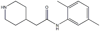 N-(2,5-dimethylphenyl)-2-piperidin-4-ylacetamide 구조식 이미지