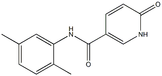 N-(2,5-dimethylphenyl)-6-oxo-1,6-dihydropyridine-3-carboxamide 구조식 이미지