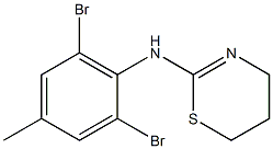 N-(2,6-dibromo-4-methylphenyl)-5,6-dihydro-4H-1,3-thiazin-2-amine 구조식 이미지