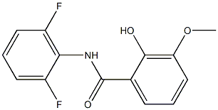 N-(2,6-difluorophenyl)-2-hydroxy-3-methoxybenzamide 구조식 이미지