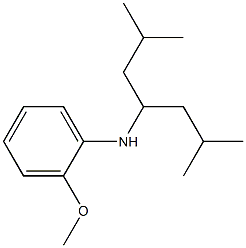 N-(2,6-dimethylheptan-4-yl)-2-methoxyaniline 구조식 이미지