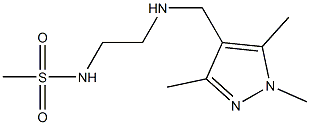 N-(2-{[(1,3,5-trimethyl-1H-pyrazol-4-yl)methyl]amino}ethyl)methanesulfonamide Structure