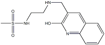 N-(2-{[(2-hydroxyquinolin-3-yl)methyl]amino}ethyl)methanesulfonamide Structure