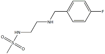 N-(2-{[(4-fluorophenyl)methyl]amino}ethyl)methanesulfonamide 구조식 이미지