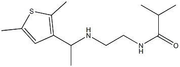 N-(2-{[1-(2,5-dimethylthiophen-3-yl)ethyl]amino}ethyl)-2-methylpropanamide Structure