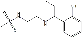 N-(2-{[1-(2-hydroxyphenyl)propyl]amino}ethyl)methanesulfonamide Structure
