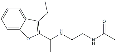 N-(2-{[1-(3-ethyl-1-benzofuran-2-yl)ethyl]amino}ethyl)acetamide 구조식 이미지