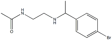 N-(2-{[1-(4-bromophenyl)ethyl]amino}ethyl)acetamide Structure