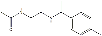 N-(2-{[1-(4-methylphenyl)ethyl]amino}ethyl)acetamide 구조식 이미지