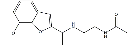 N-(2-{[1-(7-methoxy-1-benzofuran-2-yl)ethyl]amino}ethyl)acetamide Structure