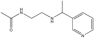 N-(2-{[1-(pyridin-3-yl)ethyl]amino}ethyl)acetamide Structure