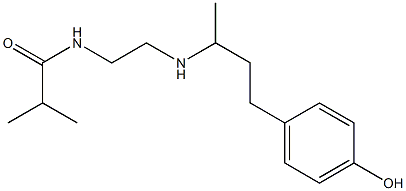 N-(2-{[4-(4-hydroxyphenyl)butan-2-yl]amino}ethyl)-2-methylpropanamide Structure