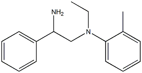 N-(2-amino-2-phenylethyl)-N-ethyl-2-methylaniline Structure