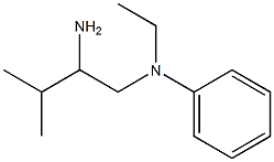 N-(2-amino-3-methylbutyl)-N-ethylaniline Structure