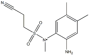 N-(2-amino-4,5-dimethylphenyl)-2-cyano-N-methylethane-1-sulfonamido 구조식 이미지