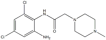 N-(2-amino-4,6-dichlorophenyl)-2-(4-methylpiperazin-1-yl)acetamide 구조식 이미지