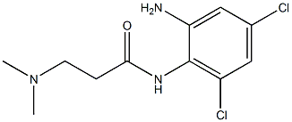 N-(2-amino-4,6-dichlorophenyl)-3-(dimethylamino)propanamide 구조식 이미지