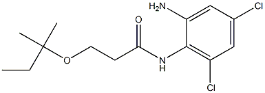 N-(2-amino-4,6-dichlorophenyl)-3-[(2-methylbutan-2-yl)oxy]propanamide 구조식 이미지