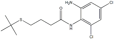 N-(2-amino-4,6-dichlorophenyl)-4-(tert-butylsulfanyl)butanamide Structure