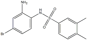 N-(2-amino-4-bromophenyl)-3,4-dimethylbenzene-1-sulfonamide 구조식 이미지