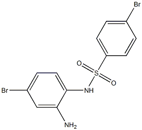 N-(2-amino-4-bromophenyl)-4-bromobenzene-1-sulfonamide 구조식 이미지