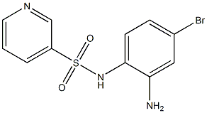 N-(2-amino-4-bromophenyl)pyridine-3-sulfonamide 구조식 이미지