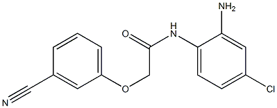 N-(2-amino-4-chlorophenyl)-2-(3-cyanophenoxy)acetamide 구조식 이미지