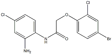 N-(2-amino-4-chlorophenyl)-2-(4-bromo-2-chlorophenoxy)acetamide Structure