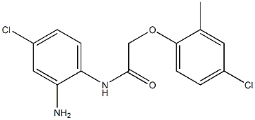 N-(2-amino-4-chlorophenyl)-2-(4-chloro-2-methylphenoxy)acetamide 구조식 이미지