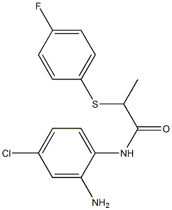 N-(2-amino-4-chlorophenyl)-2-[(4-fluorophenyl)sulfanyl]propanamide 구조식 이미지