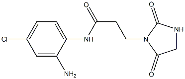 N-(2-amino-4-chlorophenyl)-3-(2,5-dioxoimidazolidin-1-yl)propanamide 구조식 이미지