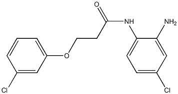 N-(2-amino-4-chlorophenyl)-3-(3-chlorophenoxy)propanamide Structure