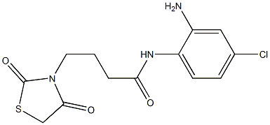 N-(2-amino-4-chlorophenyl)-4-(2,4-dioxo-1,3-thiazolidin-3-yl)butanamide Structure